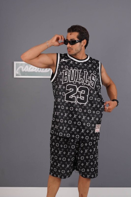 ست مردانه رکابی شلوارک BULLS اورجینال کد 32444315