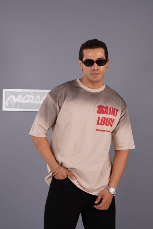 تیشرت مردانه طرح دار چاپی کد 200015