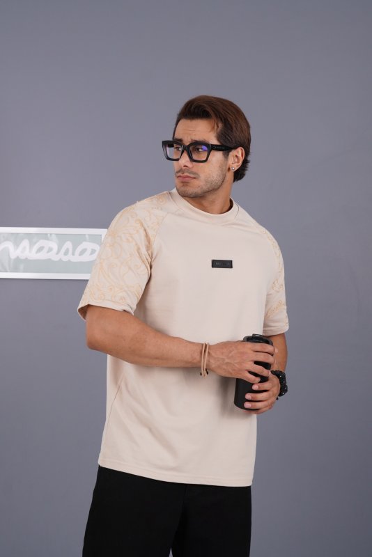 تیشرت مردانه گلدوزی کد 200101