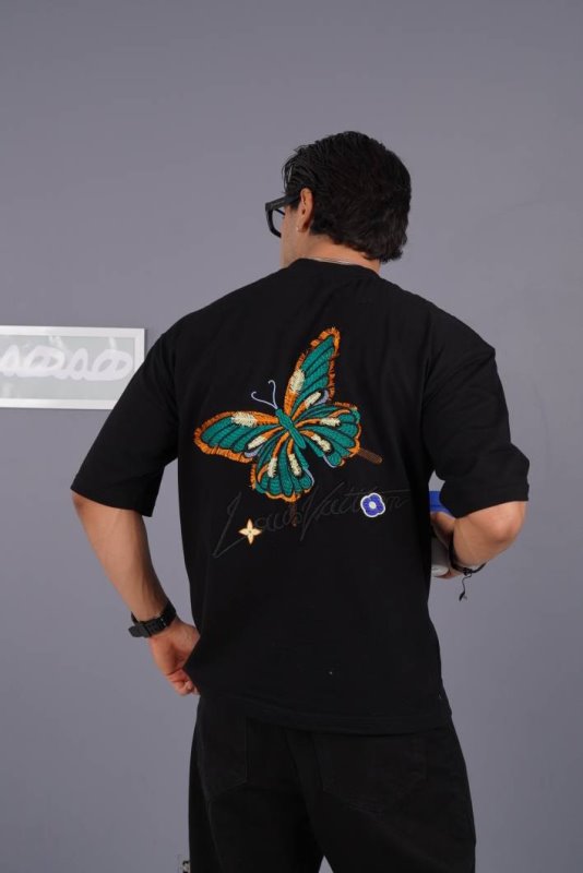 تیشرت مردانه طرح دار گلدوزی کد 6009179