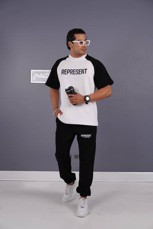 ست مردانه تیشرت شلوار طرح REPRESENT کد 601303